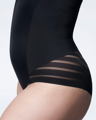 Síťované zeštíhlující body 119 MESH BODY OPEN BUST Julimex