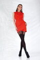 Vzorované punčocháče s motivem srdíček AFFECTION 22306 50 DEN Knittex