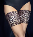 Pásky na stehna s leopardím vzorem OPASKI 03 Knittex