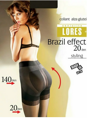 Punčochy s push-up efektem BRAZIL EFFECT 20 DEN Lores