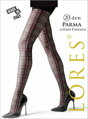 Kárované punčochové kalhoty PARMA 20 DEN Lores