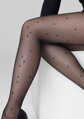 Jemné punčochy s brokátem a motivem hvězdiček ALLURE F04 Marilyn