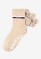 Teplé dámské ponožky s bambulkami ANGORA ABS TERRY X41 Marilyn