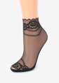 Tenké dámské ponožky s květinovým vzorem FASHION U23 Marilyn