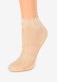 Tenké ponožky s krajkou a květinovým vzorem FASHION U24 Marilyn