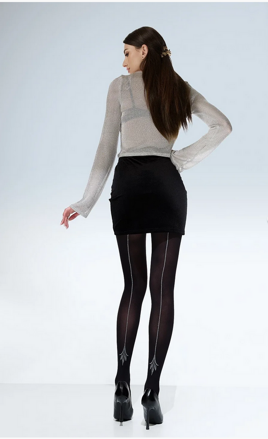 Luxusní punčochy s metalizovaným vzorem PURE 3D 50 DEN Knittex