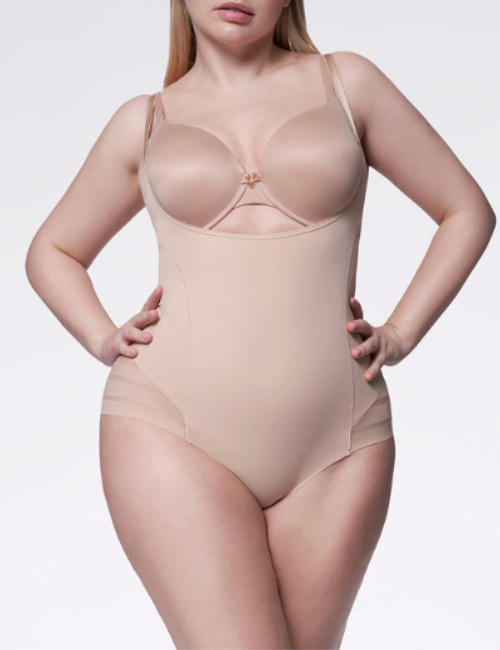 Síťované zeštíhlující body 119 MESH BODY OPEN BUST Julimex Síťované zeštíhlující body 119 MESH BODY OPEN BUST Julimex