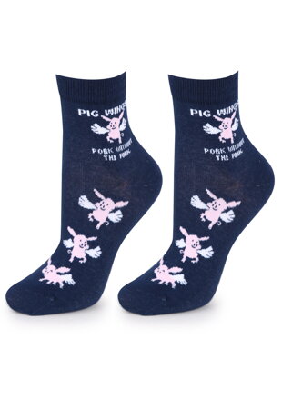 Dámské bavlněné ponožky SC PIG WINGS Marilyn